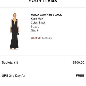 Katie May Black Backless Dress